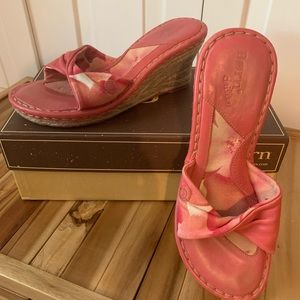 Born Pink Wedge Sandal (Size 8)